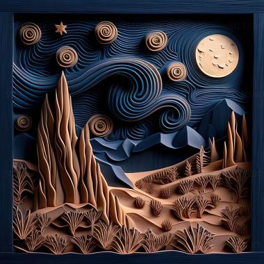 3D model st starry night (STL)